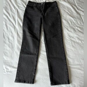 Madewell perfect Vintage Jean in black wash; size 25 Petite